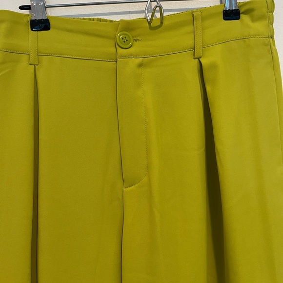 Haute Monde Women’s Green Wide Leg Pants Size Medium - Picture 3 of 8